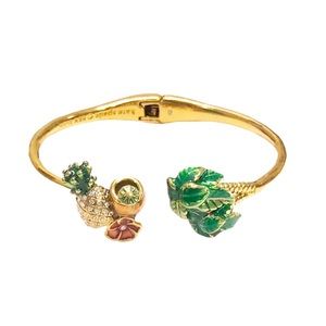 KATE SPADE • Tropical Paradise Hawaii Pineapple Cuff Bracelet